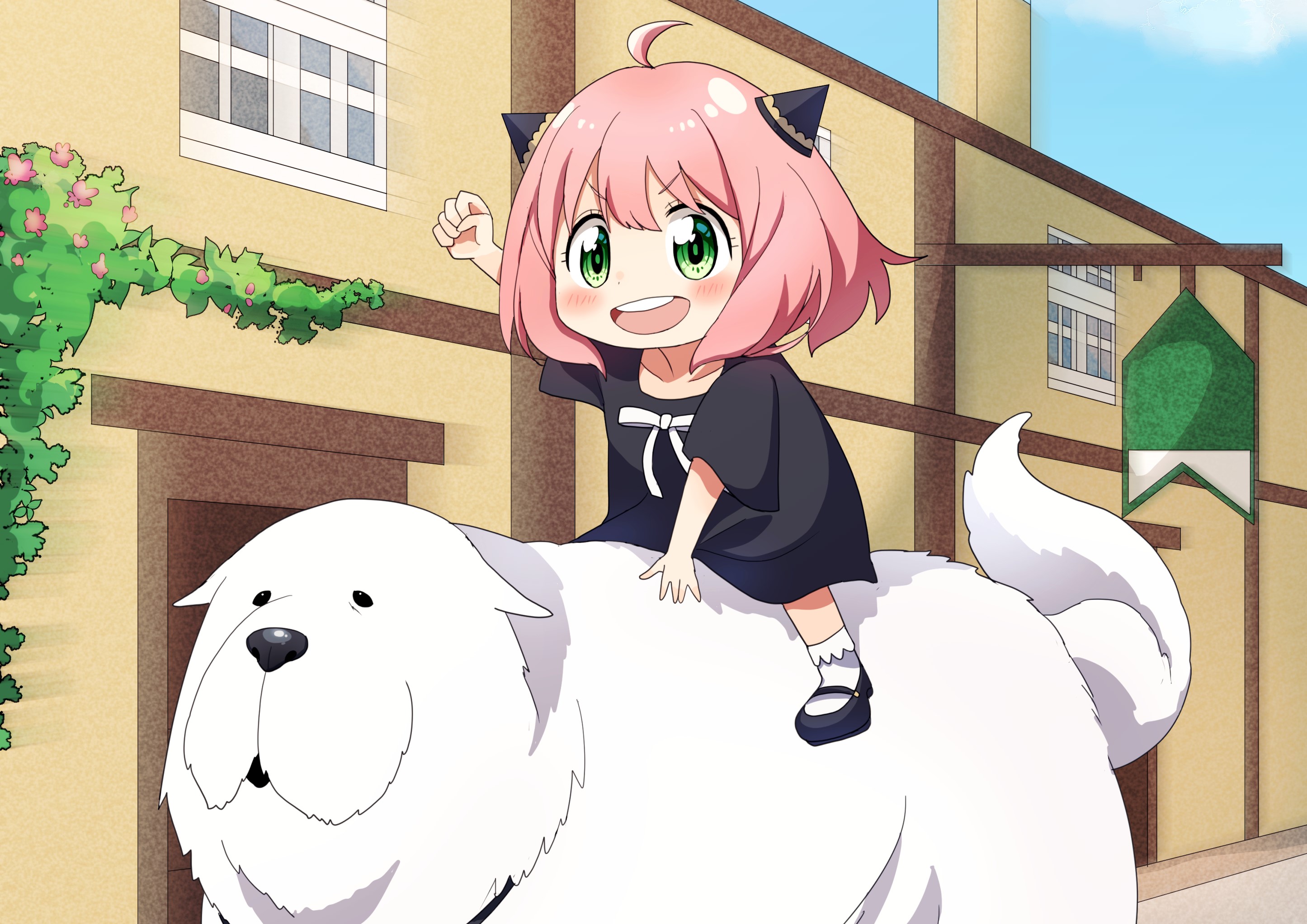Download Bond (Spy X Family) Anya Anime Spy X Family HD Wallpaper