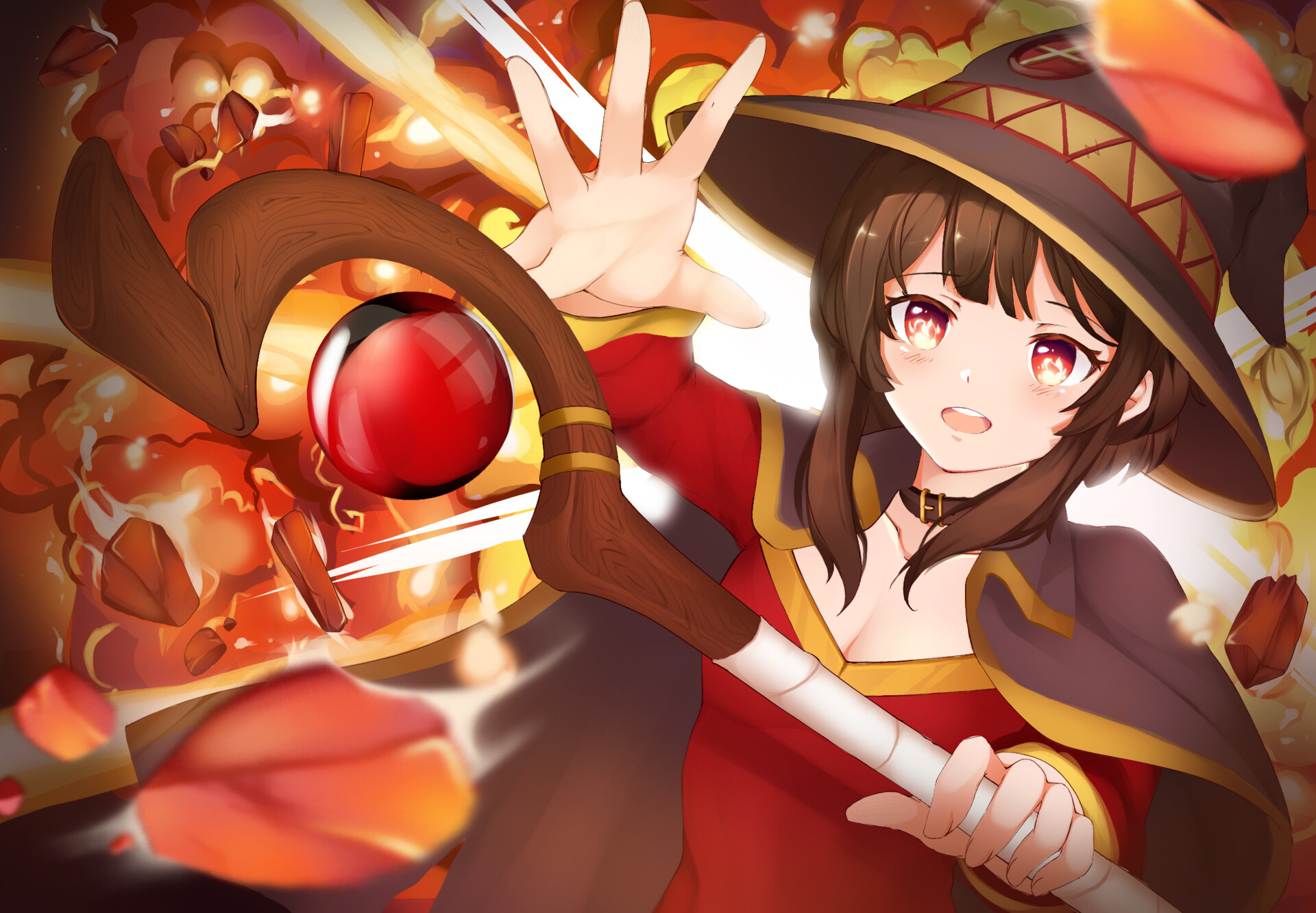 богиня благословляет этот прекрасный мир постер. Konosuba алый демон. мегуми коносуба. мегумин 4к ультра. мегумин.