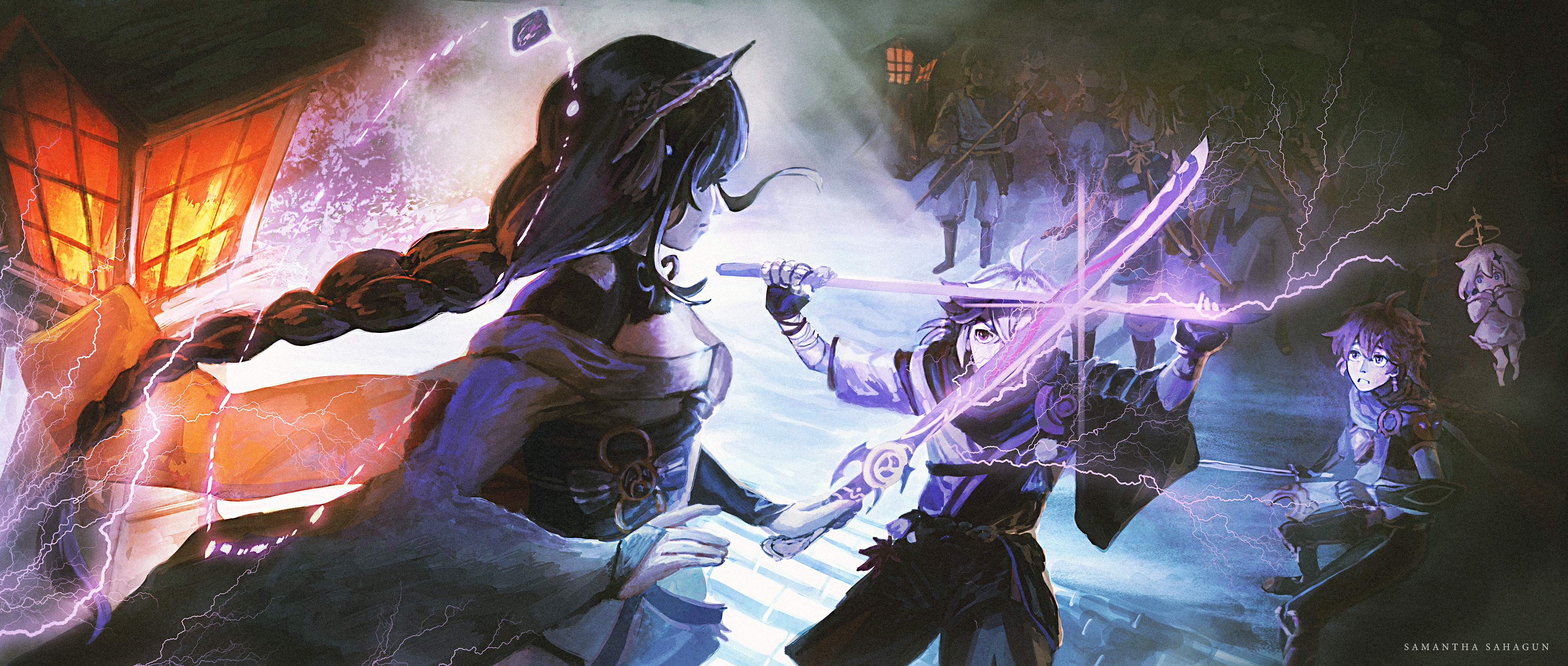 Download Kaedehara Kazuha (Genshin Impact) Baal Raiden Shogun (Genshin  Impact) Video Game Genshin Impact HD Wallpaper by himae