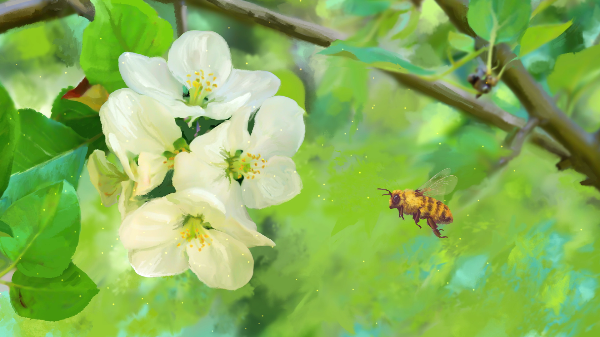 Video Game Bee Simulator HD Wallpaper | Background Image