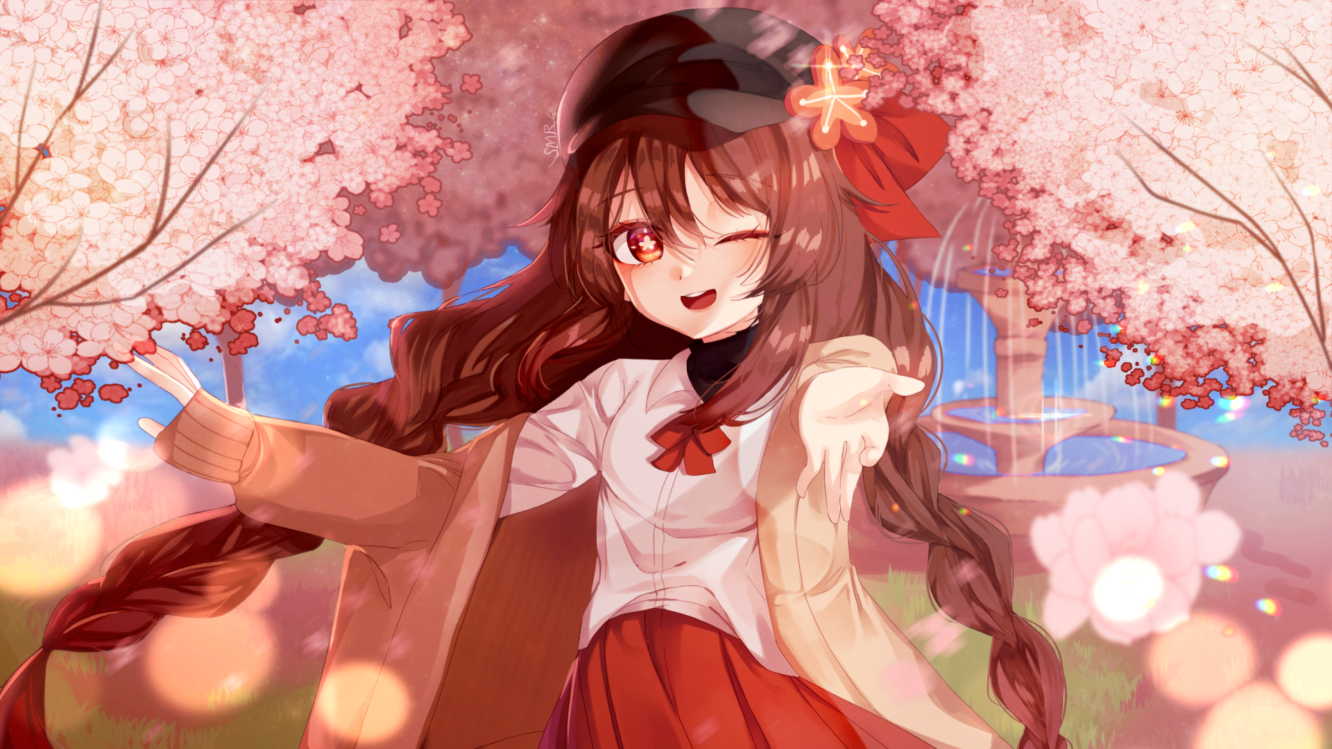 Download Hu Tao Video Game Genshin Impact HD Wallpaper by SUMIRU