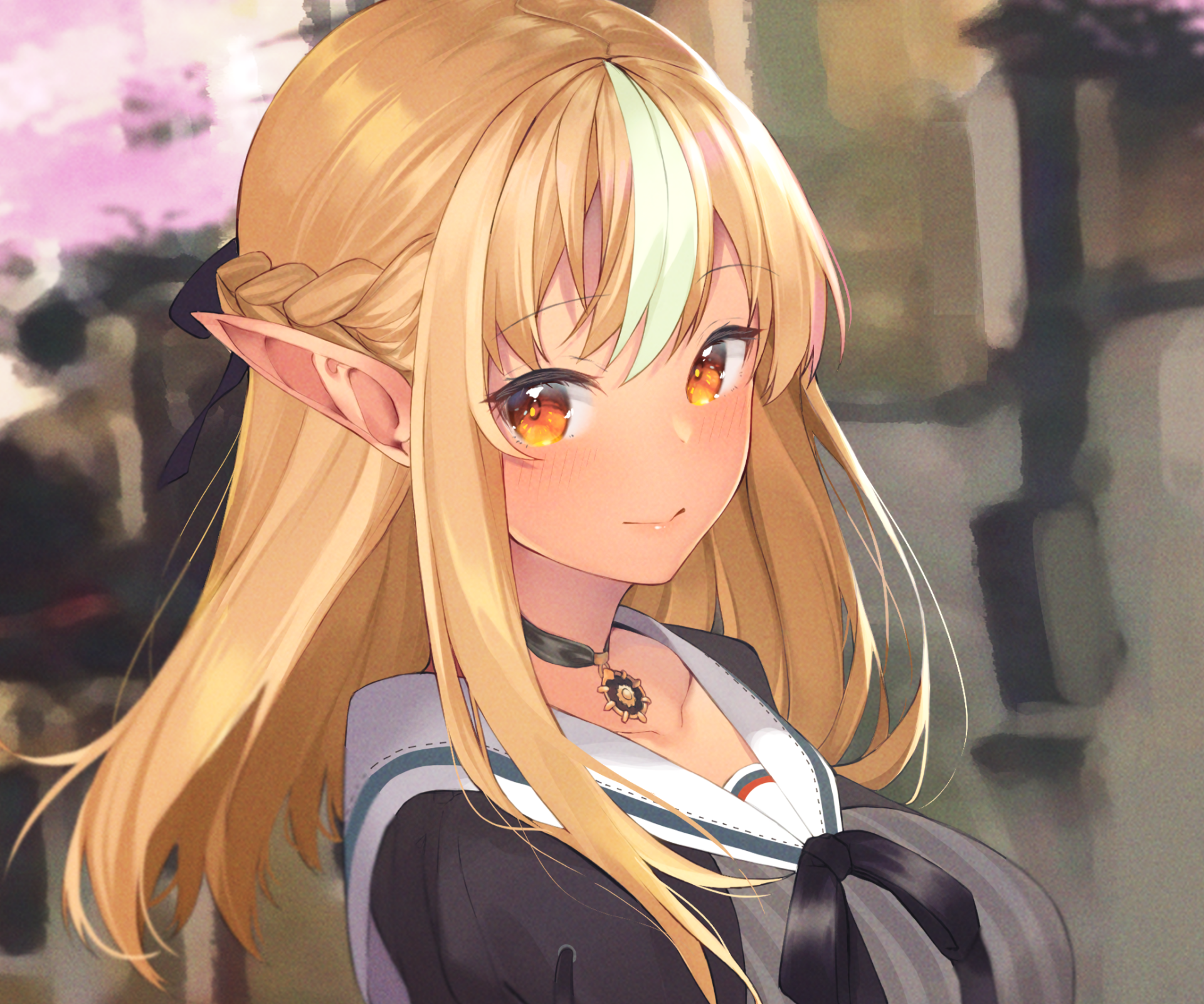 Download Hololive Shiranui Flare Anime Virtual Youtuber HD Wallpaper