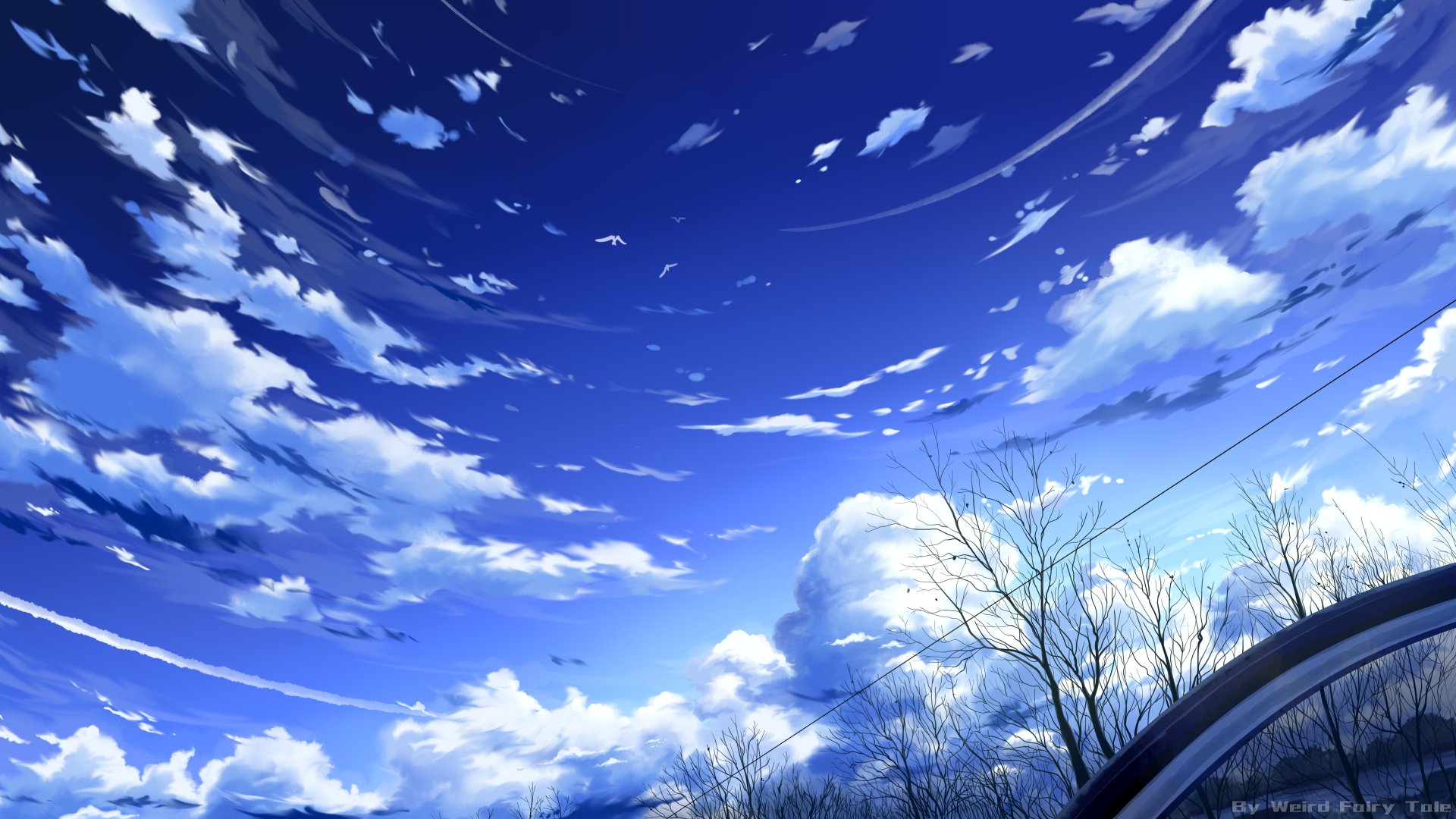 Anime Sky Cloud In Blue Heaven In Sunny Summer Day Cloudy Beautiful Nature  Morning Scene With Falling Star Vector Wallpaper Background Stock  Illustration - Download Image Now - iStock