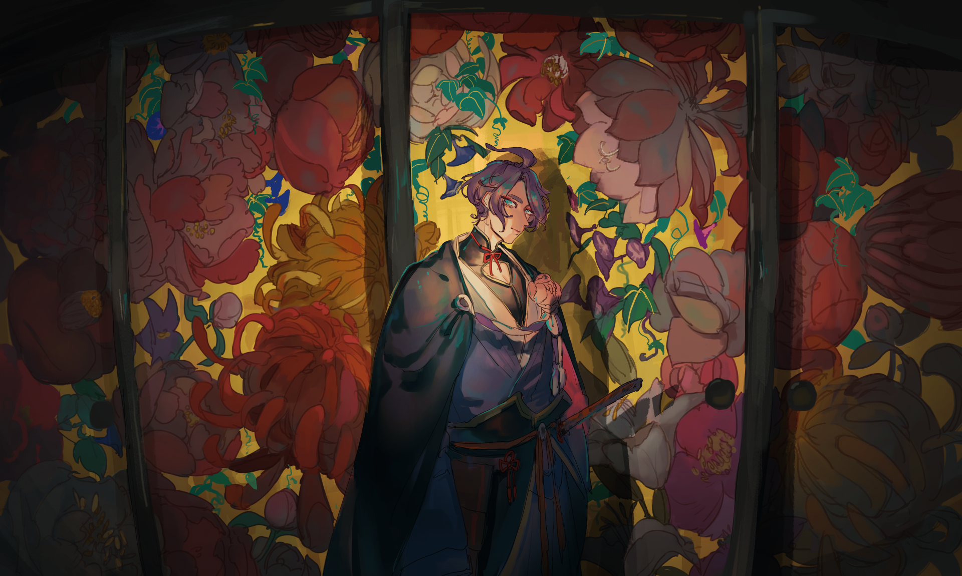 Download Kasen Kanesada Anime Touken Ranbu 4k Ultra HD Wallpaper