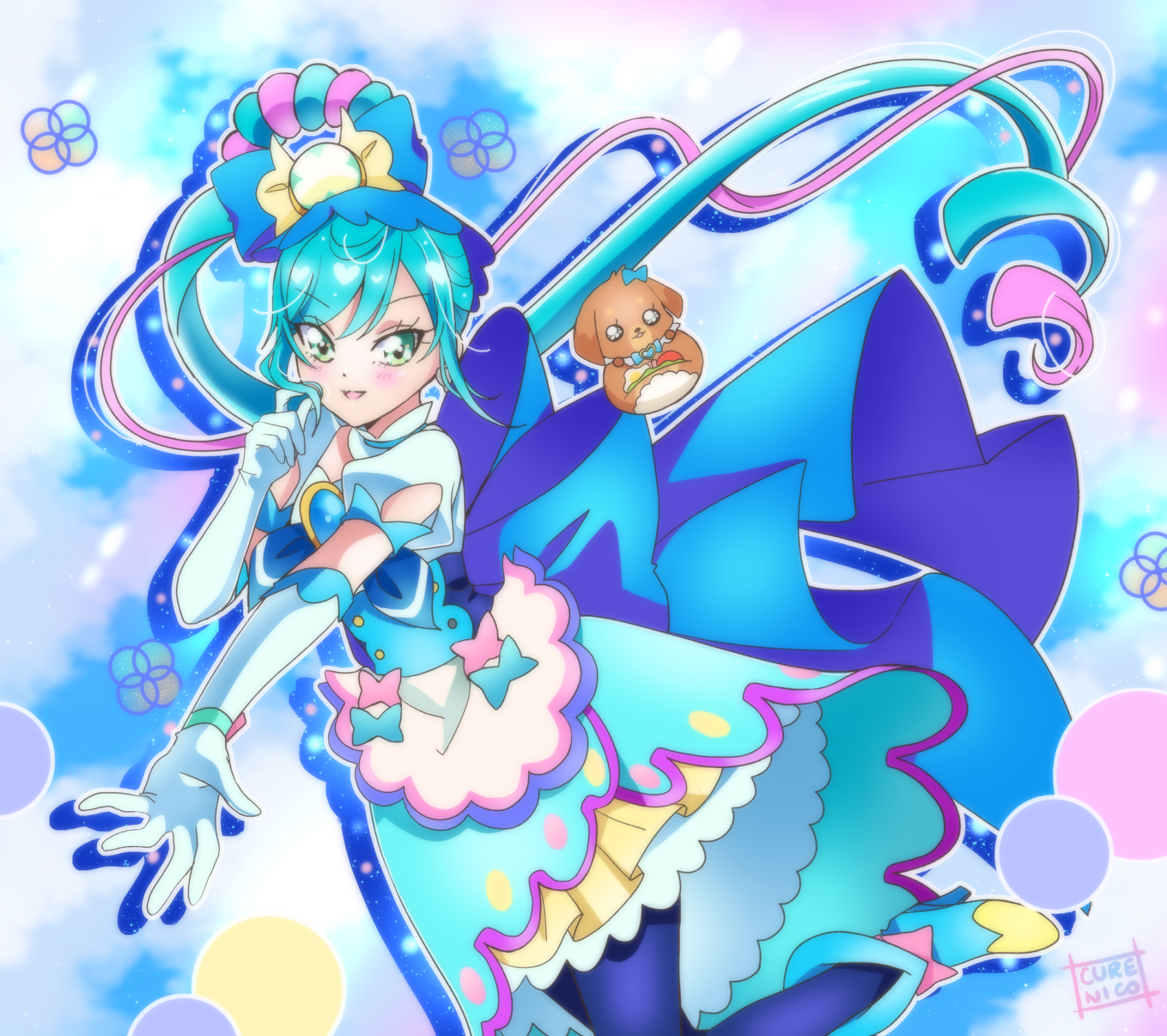 Download Fuwa Kokone Cure Spicy Anime Delicious Party Precure HD Wallpaper