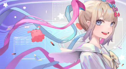 OMGkawaiiAngel-chan video game NEEDY GIRL OVERDOSE HD Desktop Wallpaper | Background Image