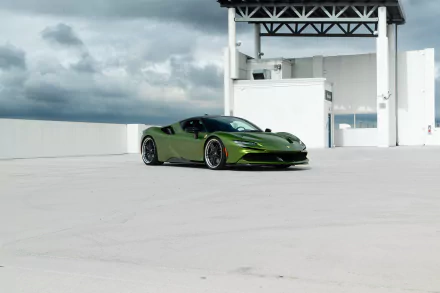 supercar vehicle Ferrari SF90 HD Desktop Wallpaper | Background Image