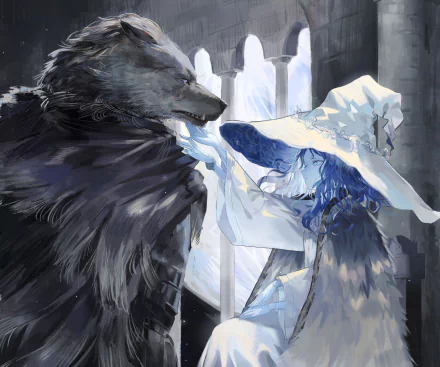 Ranni the Witch Blaidd the Half-Wolf video game Elden Ring HD Desktop Wallpaper | Background Image
