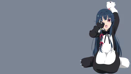 minimalist Yuna (Kuma Kuma Kuma Bear) Anime Kuma Kuma Kuma Bear minimalist anime HD Desktop Wallpaper | Background Image