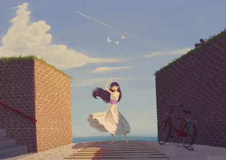 Mari (Omori) video game OMORI HD Desktop Wallpaper | Background Image