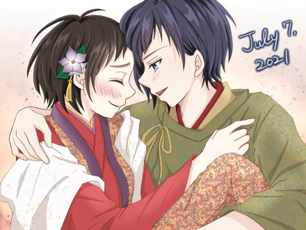 Yujiro Someya Hiyori Suzumi Anime To Become a Real Heroine! The Unpopular Girl and the Secret Task HD Desktop Wallpaper | Background Image