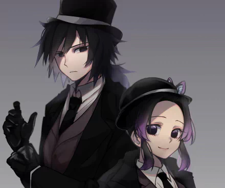 GiyuShino (Demon Slayer) Giyuu Tomioka Shinobu Kochou Anime Demon Slayer: Kimetsu no Yaiba HD Desktop Wallpaper | Background Image