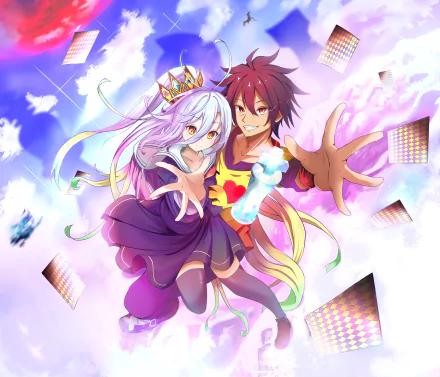 Sora (No Game No Life) Shiro (No Game No Life) Anime No Game No Life HD Desktop Wallpaper | Background Image