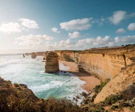 coastline Australia nature The Twelve Apostles HD Desktop Wallpaper | Background Image