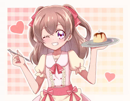 Nagomi Yui Anime Delicious Party Precure HD Desktop Wallpaper | Background Image