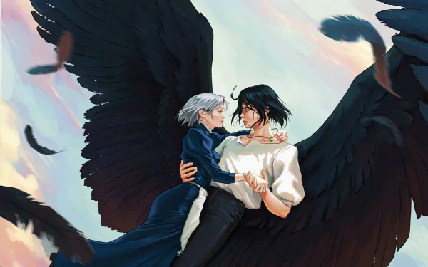 Howl Jenkins Pendragon Sophie Hatter Anime Howl's Moving Castle HD Desktop Wallpaper | Background Image