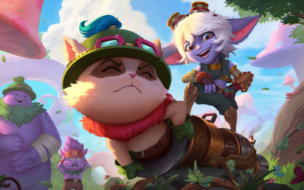 Video Game League Of Legends Teemo Tristana HD Wallpaper | Background Image