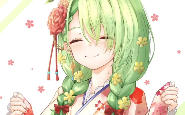 hololive Ceres Fauna Anime Virtual Youtuber HD Desktop Wallpaper | Background Image