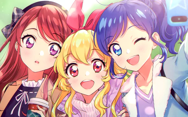 Ran Shibuki Aoi Kiriya Ichigo Hoshimiya Anime Aikatsu! HD Desktop Wallpaper | Background Image