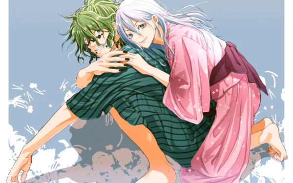 Gyutaro (Demon Slayer) Daki (Demon Slayer) Anime Demon Slayer: Kimetsu no Yaiba HD Desktop Wallpaper | Background Image