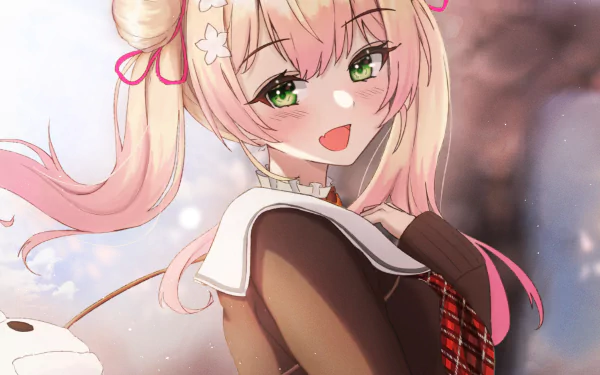 hololive Momosuzu Nene Anime Virtual Youtuber HD Desktop Wallpaper | Background Image