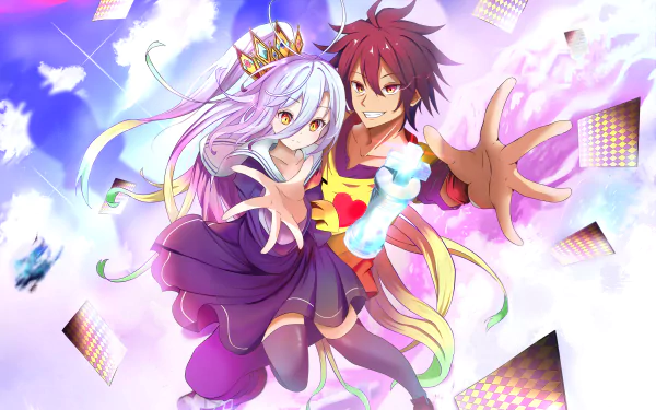 Sora (No Game No Life) Shiro (No Game No Life) Anime No Game No Life HD Desktop Wallpaper | Background Image