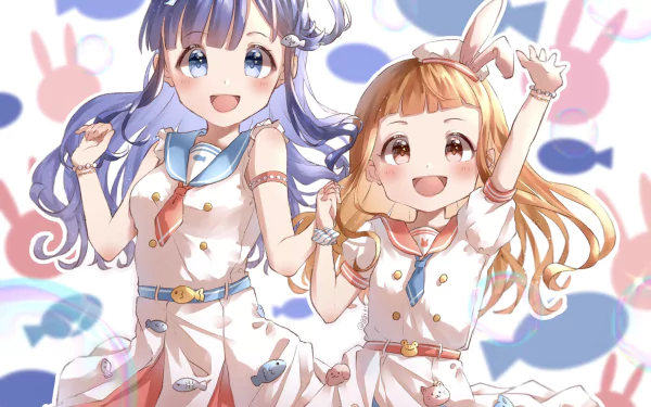 Nina Ichihara Nanami Asari Anime THE iDOLM@STER: Cinderella Girls Starlight Stage HD Desktop Wallpaper | Background Image