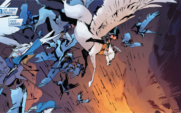 pegasus Valkyrie (Marvel Comics) Comic Thor HD Desktop Wallpaper | Background Image