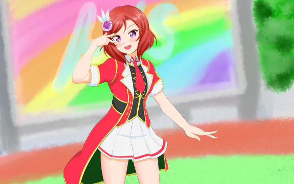 Maki Nishikino Anime Love Live! HD Desktop Wallpaper | Background Image