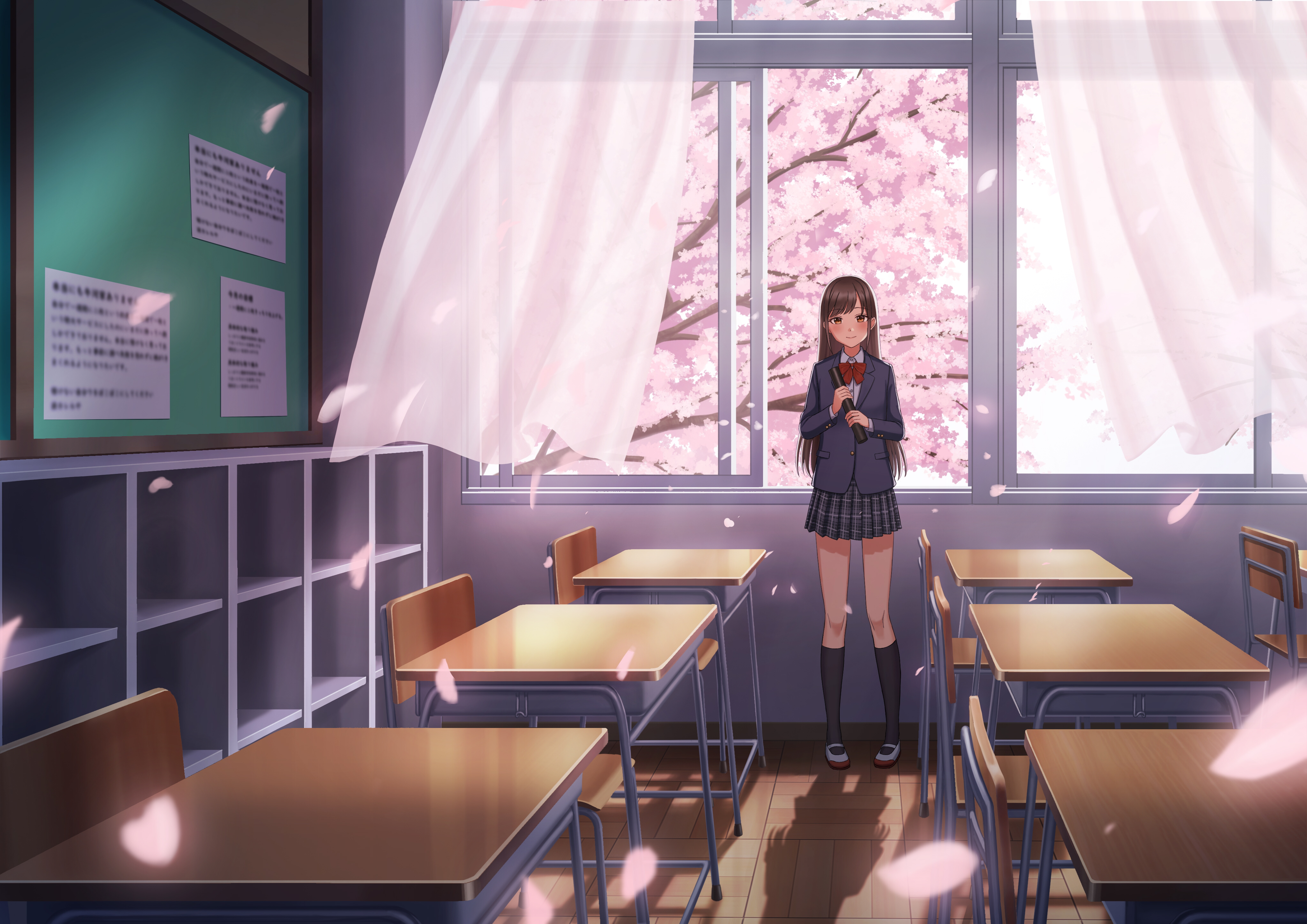 Anime Classroom 4k Ultra HD Wallpaper