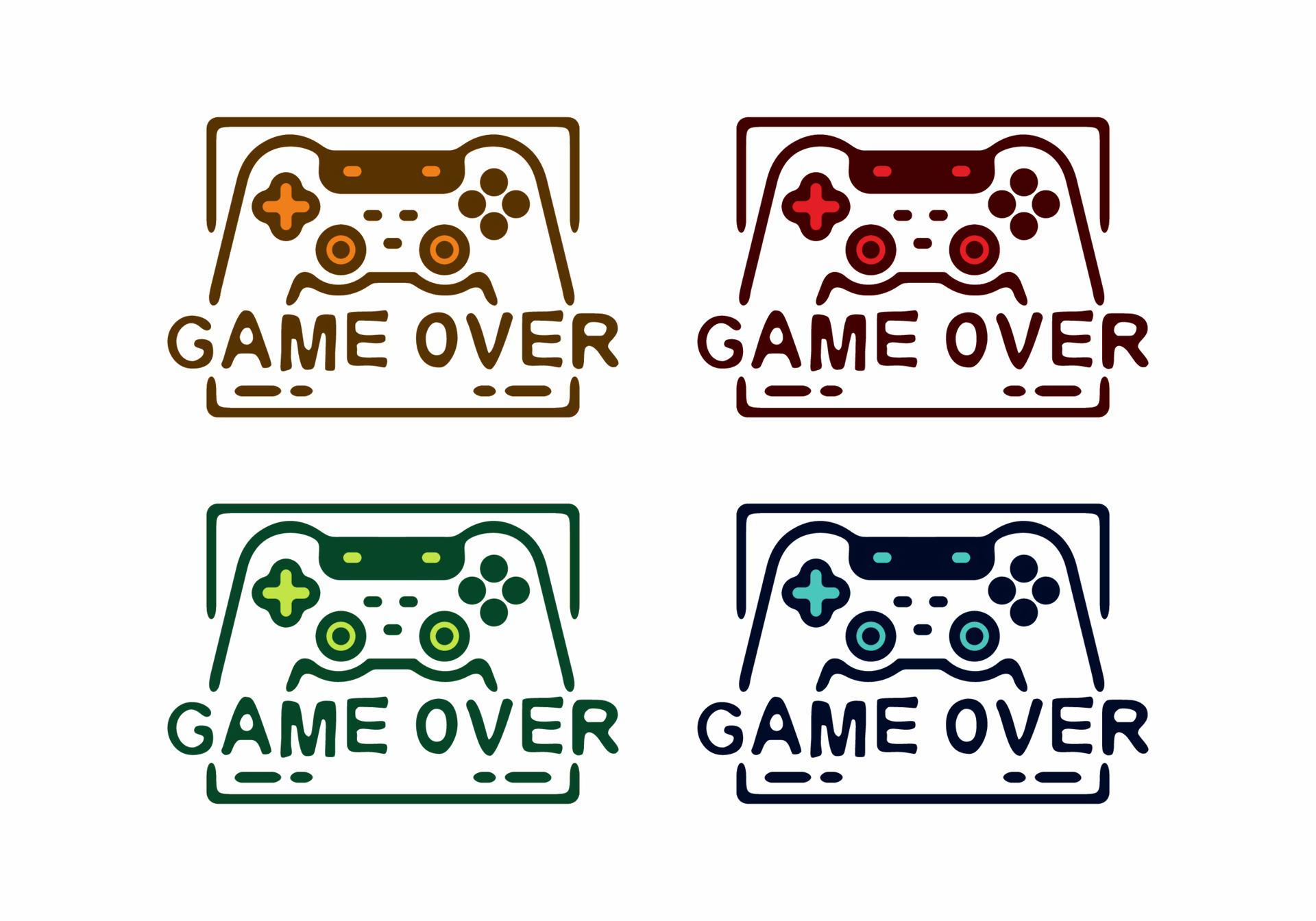 Game Over Edited Graphic Sticker - Game Over Edited Graphic