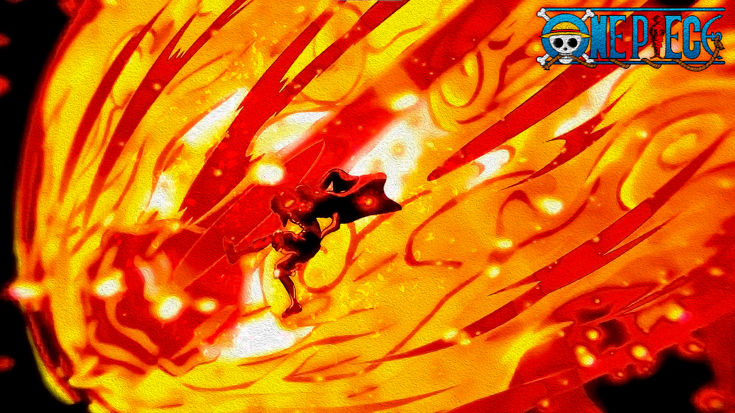 Luffy uses RED ROC, 4k