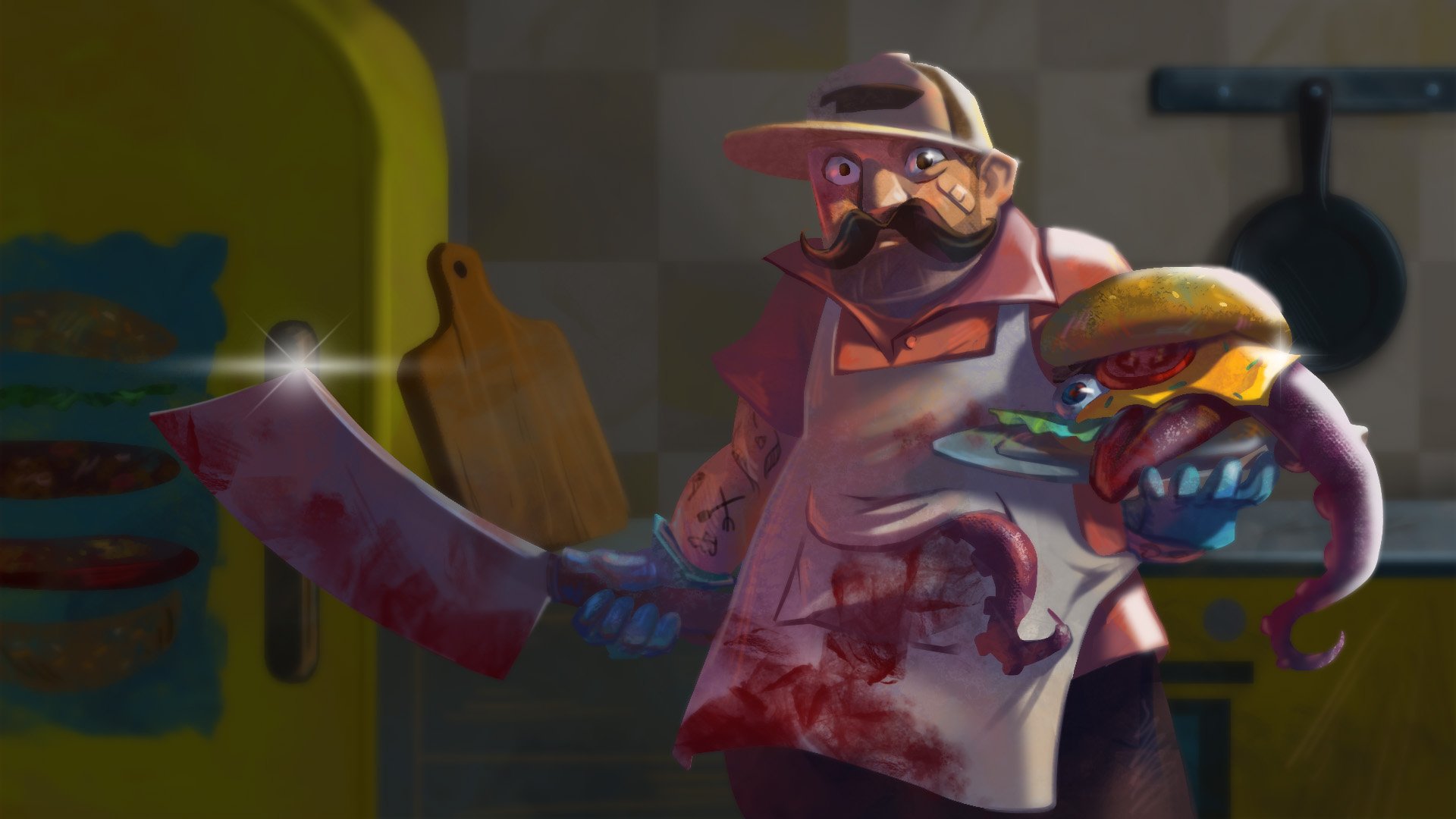 Download Video Game Godlike Burger HD Wallpaper