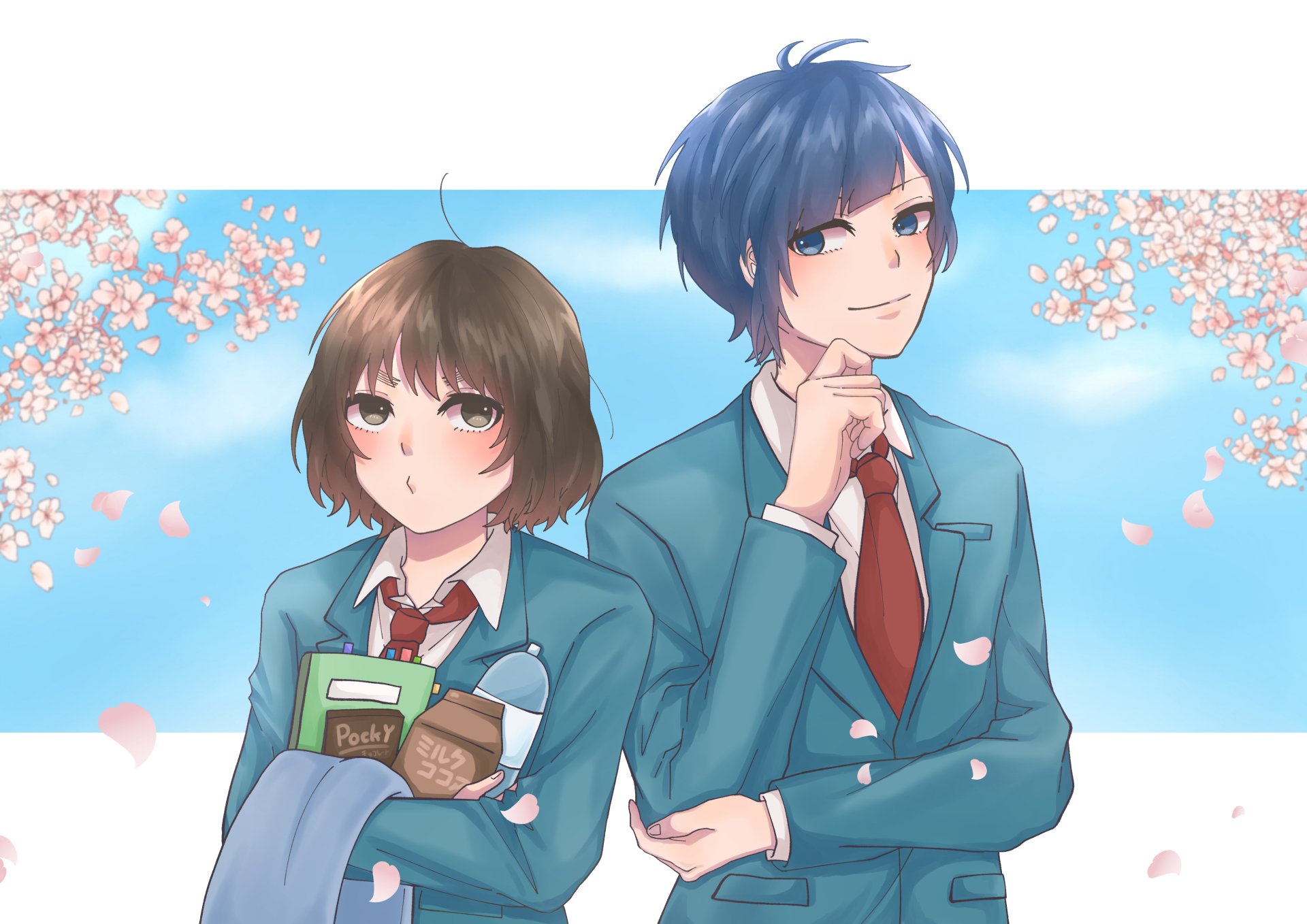 Download Yujiro Someya Hiyori Suzumi Anime To Become A Real Heroine! The Unpopular Girl And The Secret Task 4k Ultra HD Wallpaper