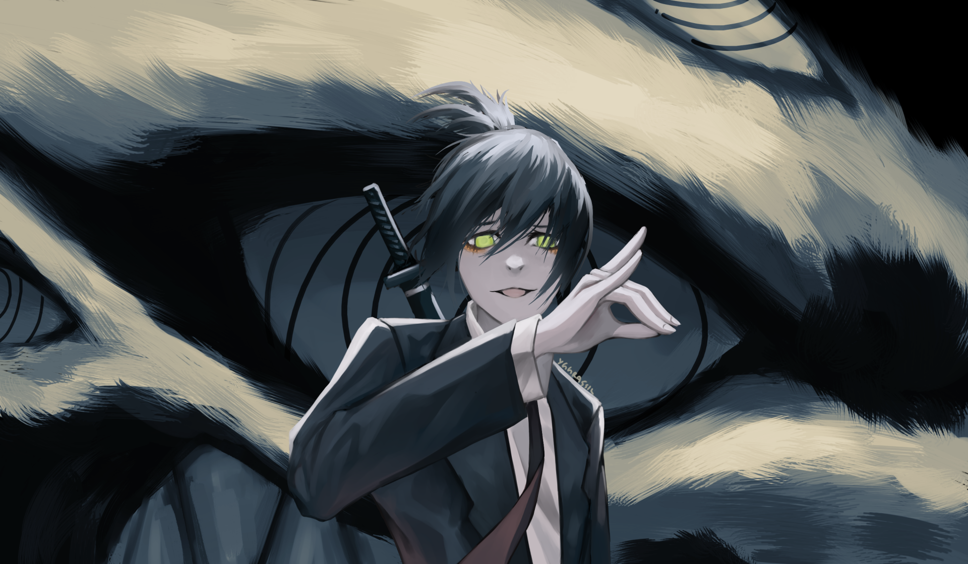 Download Aki Hayakawa Anime Chainsaw Man HD Wallpaper