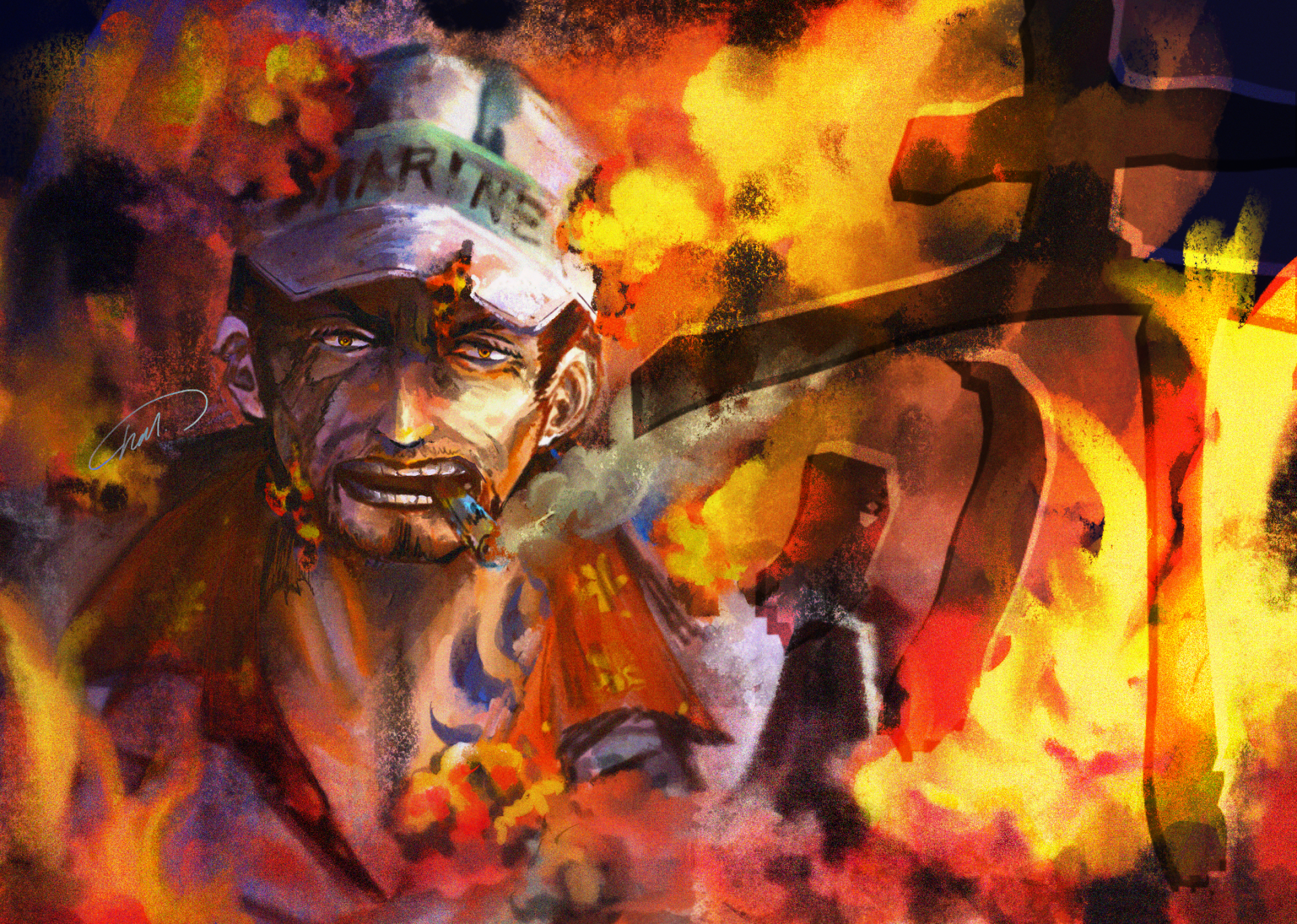 Download Kizaru (One Piece) Anime One Piece HD Wallpaper by 楮楓
