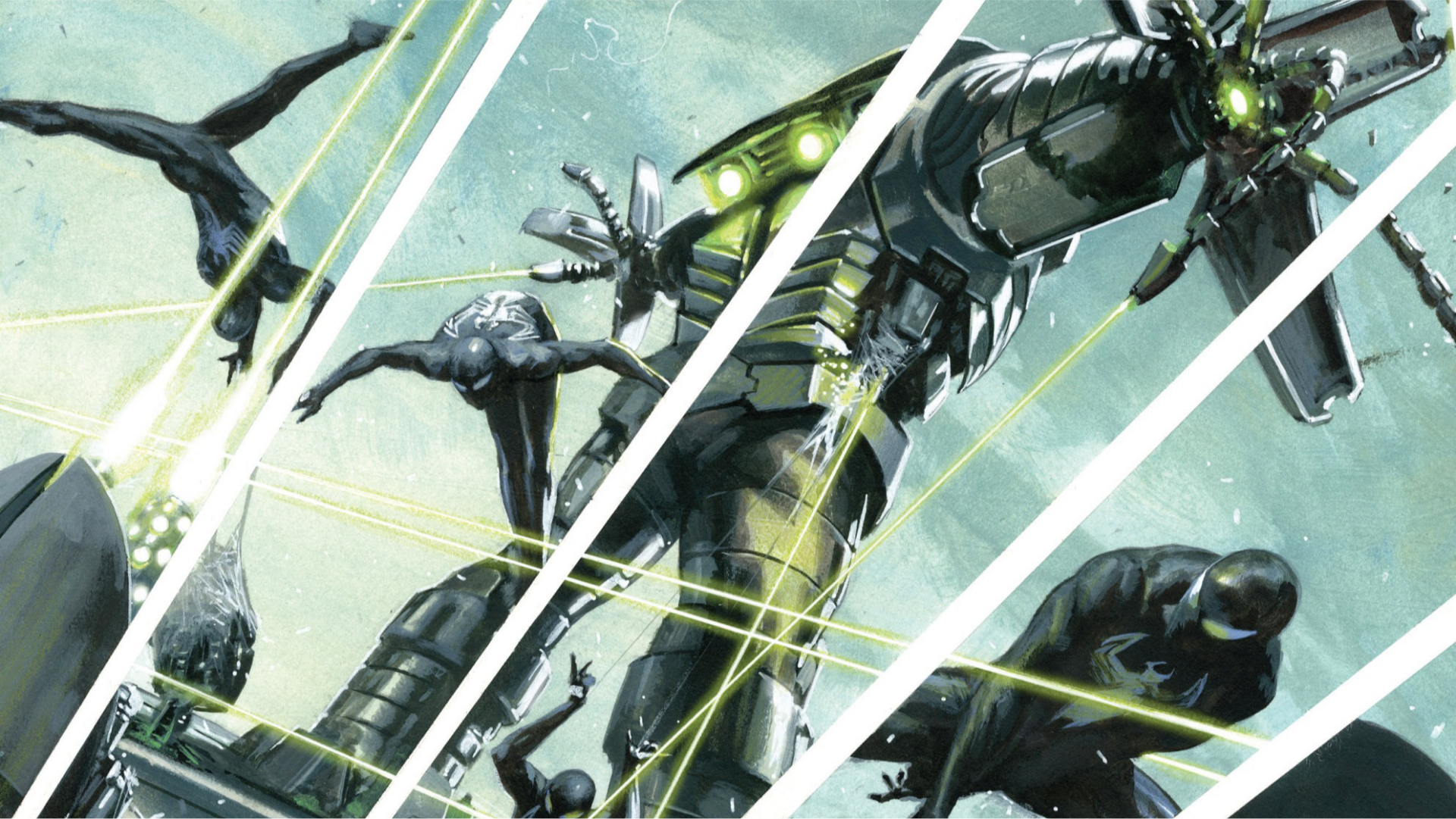 Download Comic Spider Man HD Wallpaper by Gabriele Dell'Otto