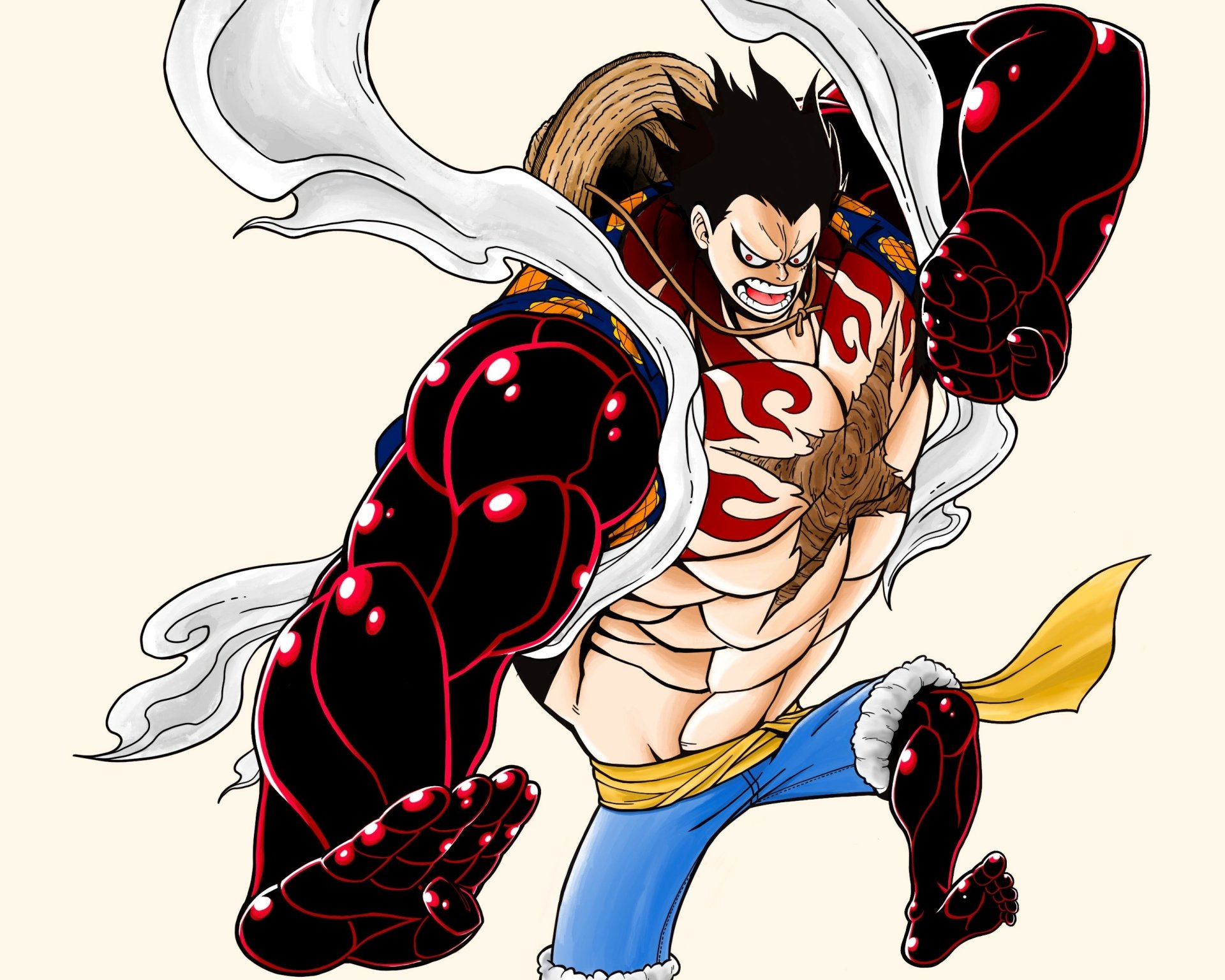 Download Monkey D. Luffy Gear Fourth Anime One Piece HD Wallpaper