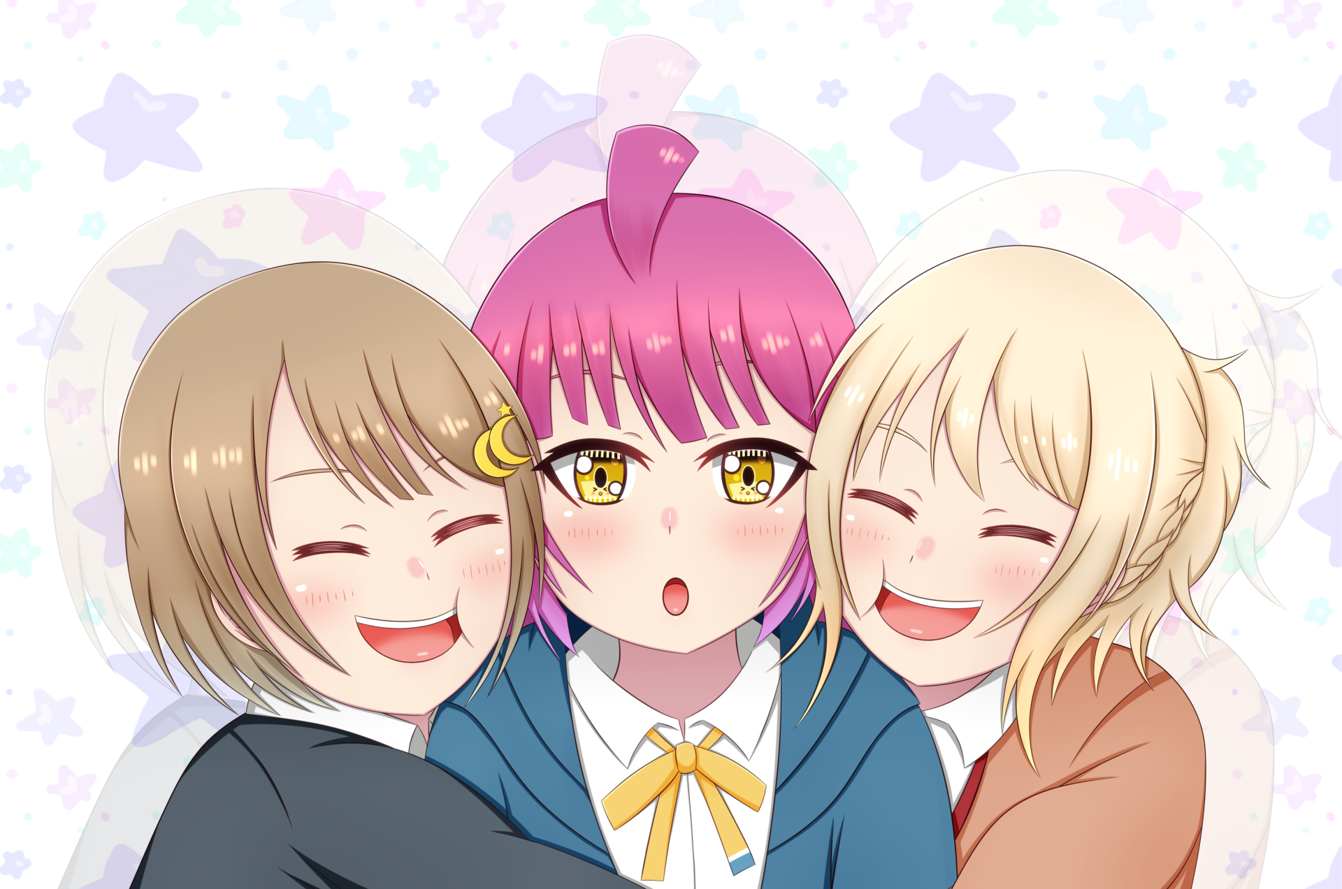 Download Rina Tennoji Kasumi Nakasu Ai Miyashita Anime Love Live! Nijigasaki High School Idol Club HD Wallpaper