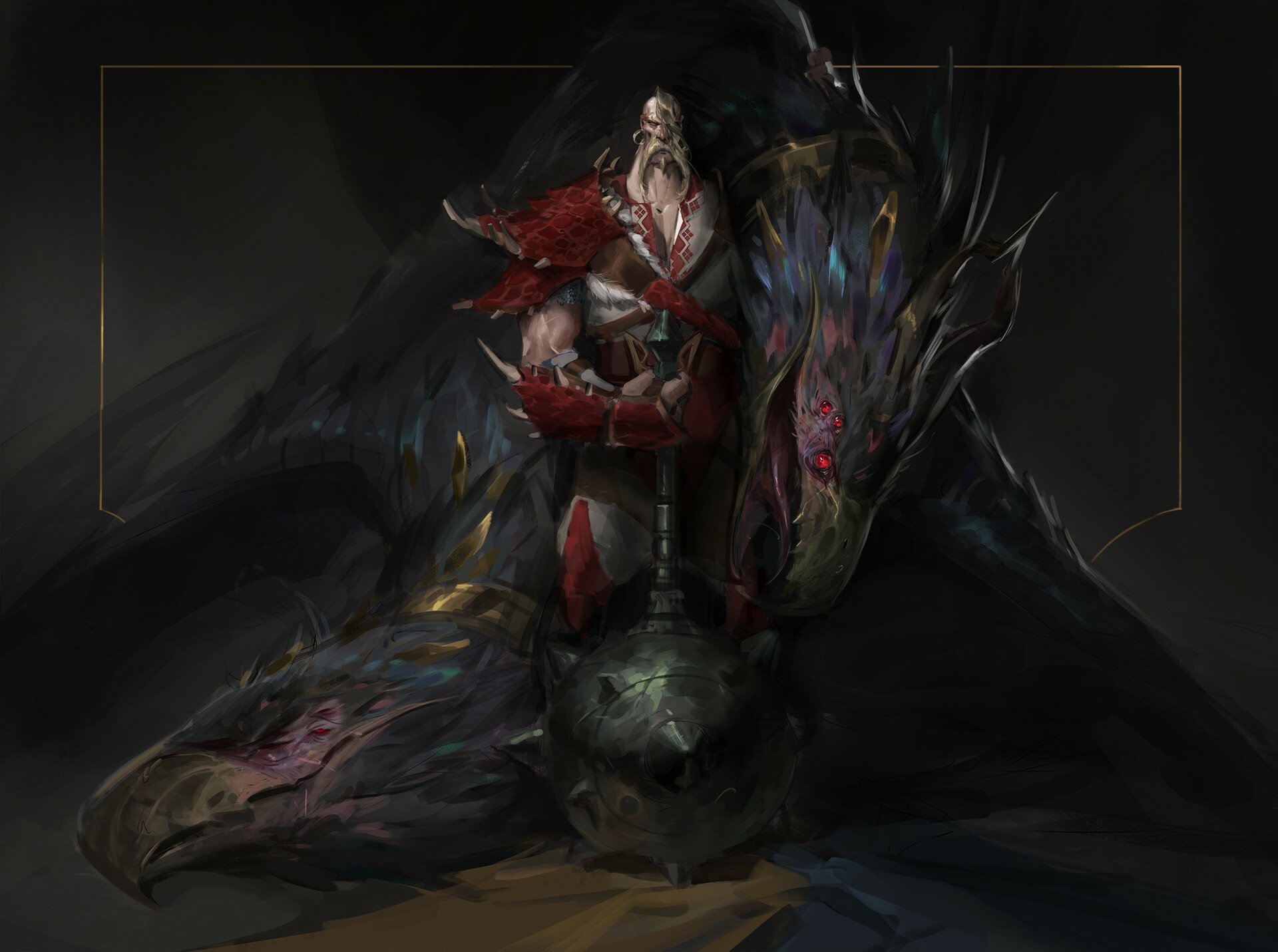 Download Fantasy Warrior Fantasy Warrior HD Wallpaper by Darya Kozhemyakina