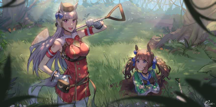 Tosen Jordan Gold Ship (Uma Musume) Anime Uma Musume: Pretty Derby HD Desktop Wallpaper | Background Image