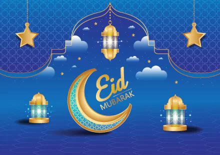 religious Eid Mubarak HD Desktop Wallpaper | Background Image