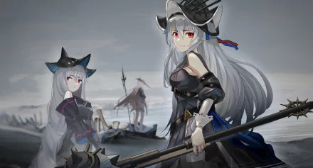 Specter (Arknights) Skadi (Arknights) video game Arknights HD Desktop Wallpaper | Background Image