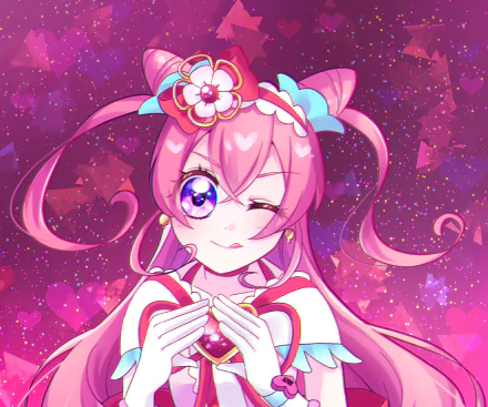 Nagomi Yui Cure Precious Anime Delicious Party Precure HD Desktop Wallpaper | Background Image