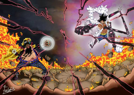 Marshall D. Teach Monkey D. Luffy Anime One Piece HD Desktop Wallpaper | Background Image