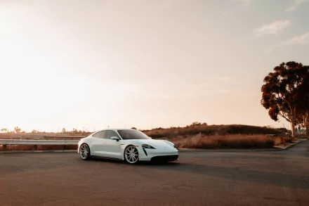 vehicle Porsche Taycan Turbo S HD Desktop Wallpaper | Background Image