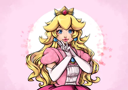 Princess Peach video game Super Mario Bros. HD Desktop Wallpaper | Background Image