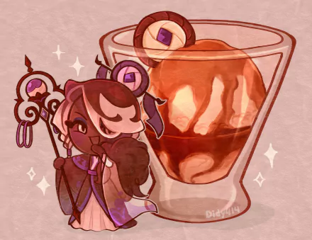 Affogato Cookie (Cookie Run) video game COOKIE RUN: KINGDOM HD Desktop Wallpaper | Background Image