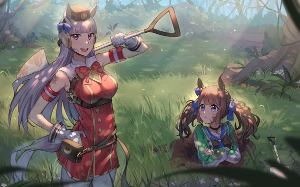 Tosen Jordan Gold Ship (Uma Musume) Anime Uma Musume: Pretty Derby HD Desktop Wallpaper | Background Image