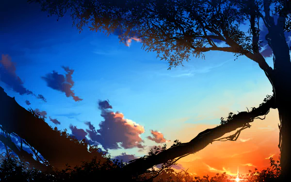 evening Anime sunset anime sunset HD Desktop Wallpaper | Background Image